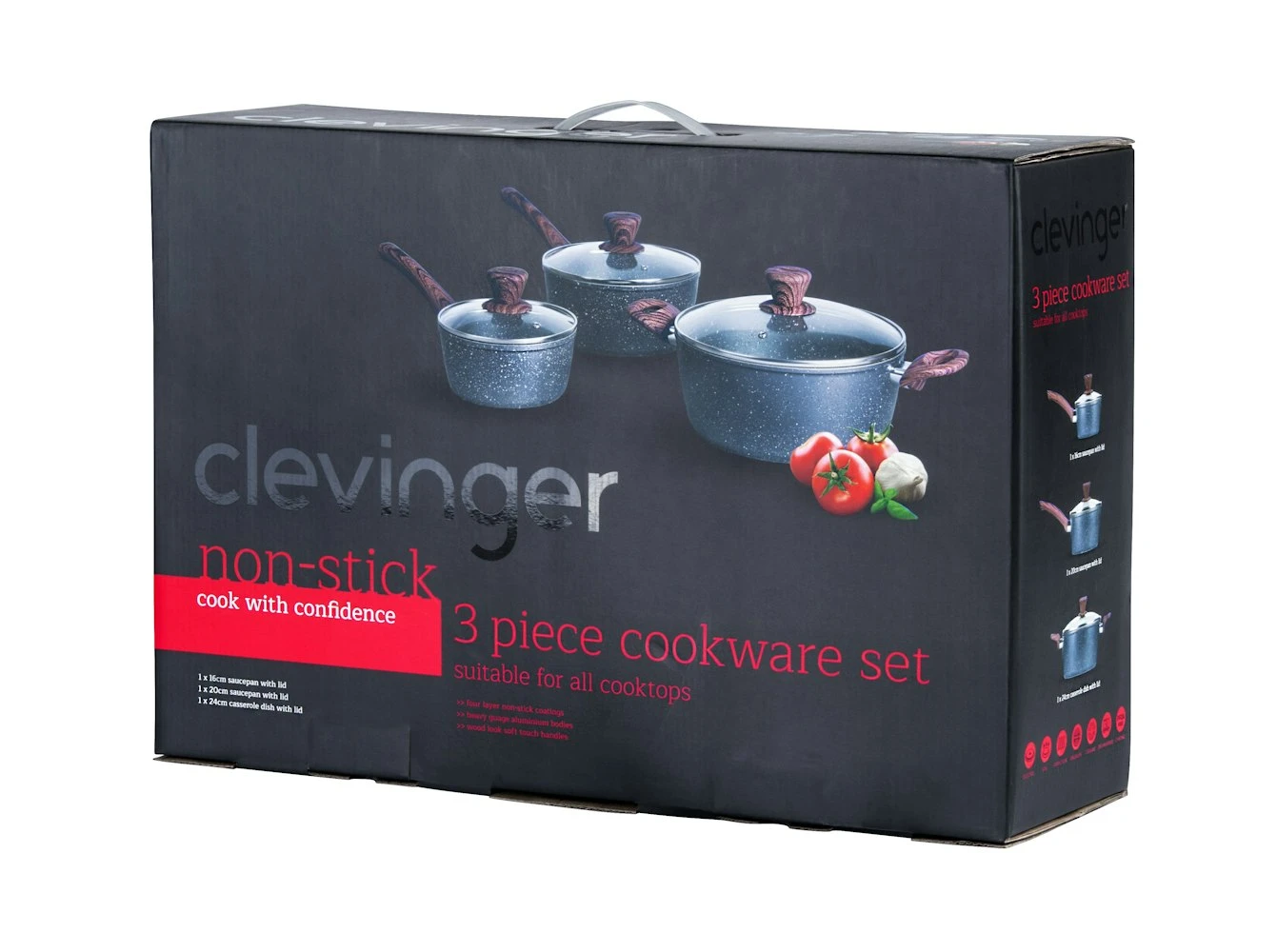 Clevinger 3 Piece Non-Stick Cookware Set 9 Clevinger 3 Piece Non-Stick Cookware Set - Image 7