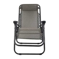 Zero Gravity Chair Outdoor Chairs Beach Lounger Portable Reclining Sun Lounge Folding Camping Grey -AU Camping Equipment Sales Iv6HxqnQWROVgJWNMomeVY8KM