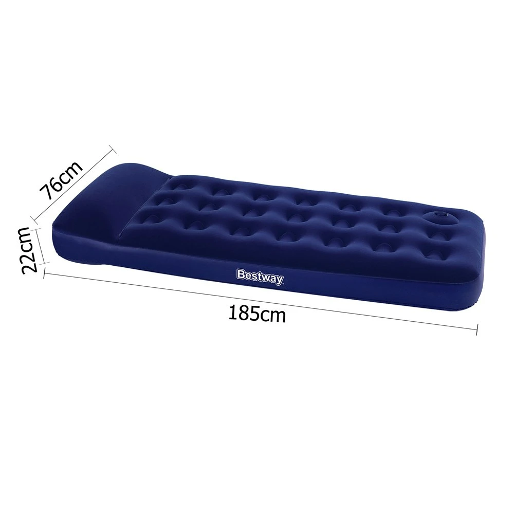 Bestway Single Air Bed Inflatable Mattresses Sleeping Mats Home Camping Outdoor 4 Bestway Single Air Bed Inflatable Mattresses Sleeping Mats Home Camping Outdoor - Image 2