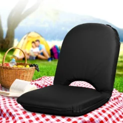 Portable Camping Beach Chair Folding Floor Recliner Outdoor Lounge Sofa Black 15 Portable Camping Beach Chair Folding Floor Recliner Outdoor Lounge Sofa Black -AU Camping Equipment Sales JSYMILrc3N20A91loCkce19ug