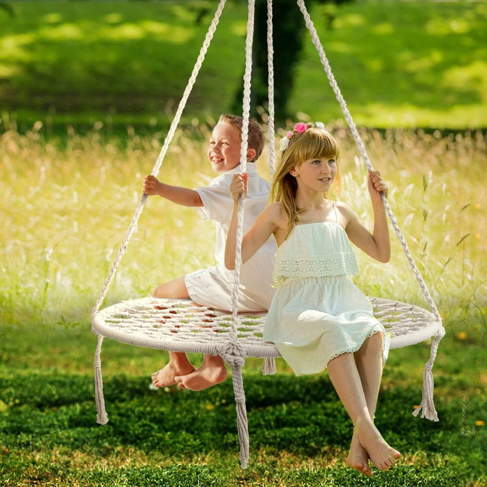 Kids Nest Swing Hammock Chair 100CM Large Web Seat Outdoor Tree Spider 9 Kids Nest Swing Hammock Chair 100CM Large Web Seat Outdoor Tree Spider - Image 7