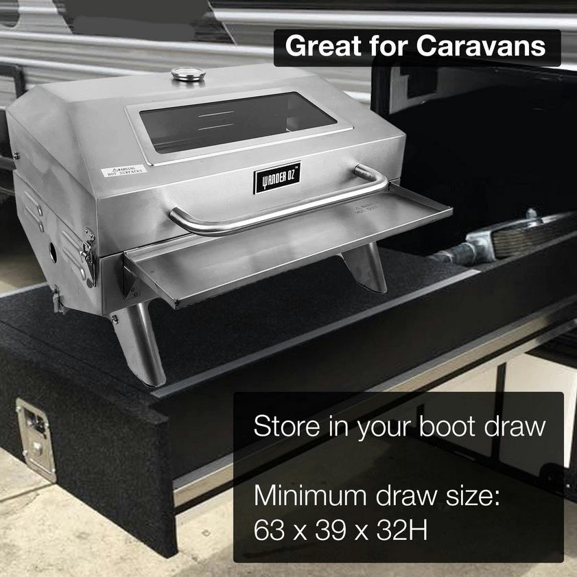 Portable 316 Marine Grade Stainless Steel BBQ With Windows, Tray & 1lb Bottle Adapter 12 Portable 316 Marine Grade Stainless Steel BBQ With Windows, Tray & 1lb Bottle Adapter - Image 10