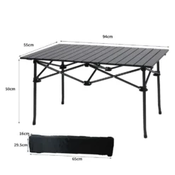 Levede Folding Camping Table Portable Aluminium Outdoor Picnic Garden Black 12 Levede Folding Camping Table Portable Aluminium Outdoor Picnic Garden Black -AU Camping Equipment Sales JX DkXROwGPghMbY t skSStA