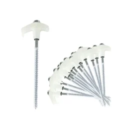 Mountview 15x Tent Pegs Heavy Duty Steel Glow In The Dark Camping Outdoor Stakes