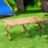 Gardeon Outdoor Camping Table Wooden Egg Roll Folding Picnic Desk 120CM -AU Camping Equipment Sales JvgWGo28ir8DI8cJgdGpPX5e4