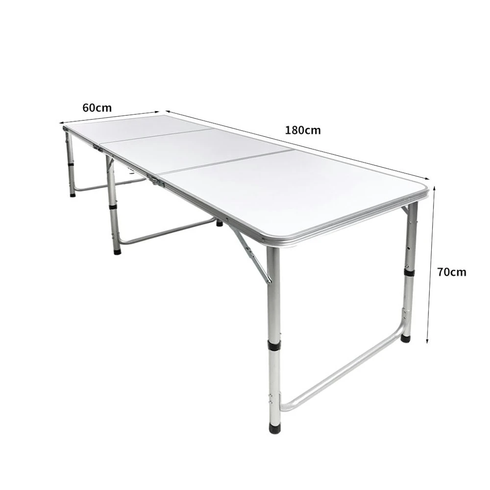 Levede Folding Camping Table Aluminium Portable Picnic Outdoor Foldable 180cm 5 Levede Folding Camping Table Aluminium Portable Picnic Outdoor Foldable 180cm - Image 3