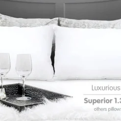 Duck Down Feather Pillow Twin Set - 1.3kg -AU Camping Equipment Sales LIrd6ERf1whXydFCt2bEjdMaQ