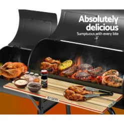 Grillz Charcoal BBQ Grill & Smoker Offset -AU Camping Equipment Sales LrSe0 bSsR7AmF69olI3SE Oo