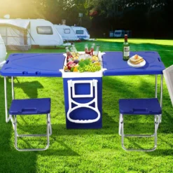 Levede Cooler Box Camping Table Chair Icebox Esky Outdoor Rolling Picnic Beach -AU Camping Equipment Sales MNmkZoBVU9rT3kRF5Be8iSYsU