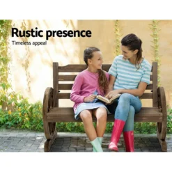 Garden Bench Seat Wooden Wagon Chair Outdoor Chairs Garden Backyard Lounge Patio Furniture Park Gardeon -AU Camping Equipment Sales MPaz9FGiMHWFyPCwmv1Vuar9I