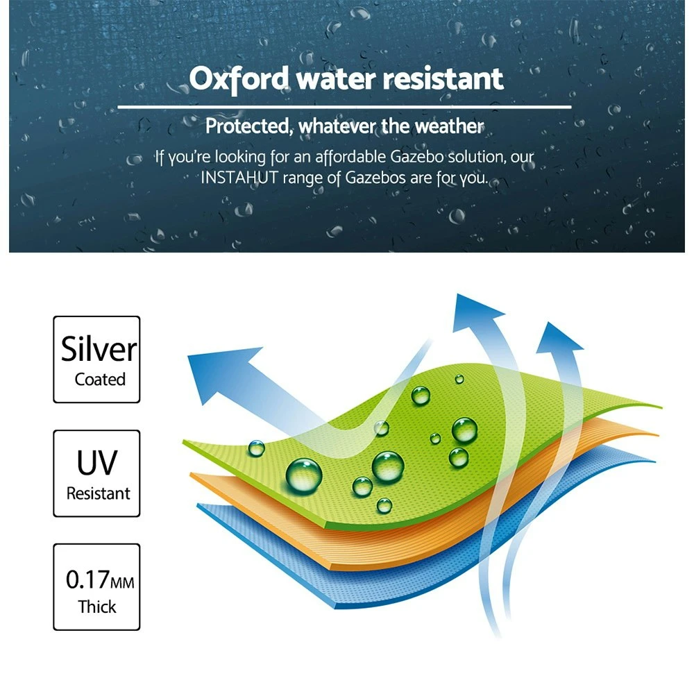 Instahut Gazebo Pop Up Marquee 3x6 Folding Tent Wedding Metal Gazebos Navy 8 Instahut Gazebo Pop Up Marquee 3x6 Folding Tent Wedding Metal Gazebos Navy - Image 6