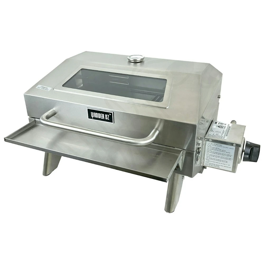 Portable 316 Marine Grade Stainless Steel BBQ With Windows, Tray & 1lb Bottle Adapter 4 Portable 316 Marine Grade Stainless Steel BBQ With Windows, Tray & 1lb Bottle Adapter - Image 2