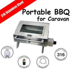 Portable 316 Stainless Steel Camping - CARAVAN BBQ SET - Cover Bayonet Hose -AU Camping Equipment Sales N1kTJ66rnZ0kMO6z2cxZMexC0