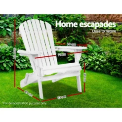 Gardeon Outdoor Chairs Beach Chair Furniture Wooden Adirondack Lounge Foldable Garden -AU Camping Equipment Sales NSa4mv9 lqB7 FhZC0rEmt5 w