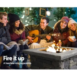 Grillz Fire Pit Outdoor Table Charcoal Garden Fireplace Backyard Firepit Heater -AU Camping Equipment Sales NUHzck688BO3bBI3N28OHehz0