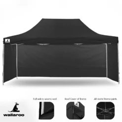 Gazebo Tent Marquee 3x4.5m PopUp Outdoor Wallaroo Black 22 Gazebo Tent Marquee 3x4.5m PopUp Outdoor Wallaroo Black -AU Camping Equipment Sales N xfNA4T4Ig f4KntzD9MVYNw