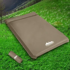 Weisshorn Self Inflating Mattress 10CM Thick Double Camping Sleeping Mat Air Bed Pad Coffee -AU Camping Equipment Sales NdkcdEQI0KyRCQx2KUzXSKVl4