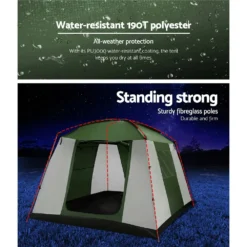 Weisshorn Instant Up Camping Tent 6 Person Pop Up Tents Family Hiking Dome -AU Camping Equipment Sales NlrlQ7Z9 cRWiLUvFOhfWQuJo