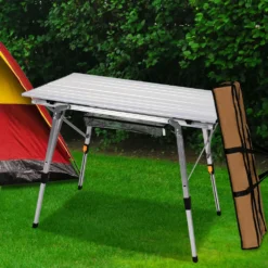 Levede Camping Table Roll Up Folding Portable Aluminium Outdoor BBQ Desk Picnic 16 Levede Camping Table Roll Up Folding Portable Aluminium Outdoor BBQ Desk Picnic -AU Camping Equipment Sales OC58mrWep74WQAv8x3Q Ie4WQ