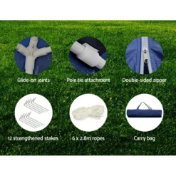 Instahut Gazebo 3x6 Outdoor Marquee Gazebos Wedding Camping Tent 6 Panel -AU Camping Equipment Sales P1Ia8x7squmVeTwHcdclJVERo