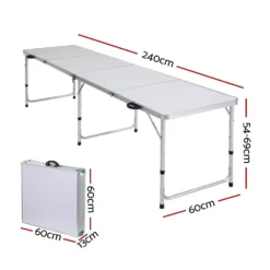 Weisshorn Folding Camping Table Portable Family Picnic Garden 240CM -AU Camping Equipment Sales P7Z5IgH4C0G0ydmIUQHu2CpM