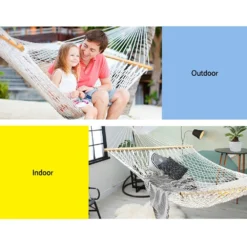 Gardeon Hammock Chair Swing Bed Outdoor Camping Hammocks Double 2 Person Seat Mesh 13 Gardeon Hammock Chair Swing Bed Outdoor Camping Hammocks Double 2 Person Seat Mesh -AU Camping Equipment Sales PNWhgnVxd 40l prYeyAsMjM