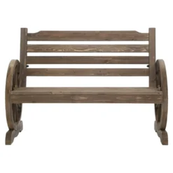 Garden Bench Seat Wooden Wagon Chair Outdoor Chairs Garden Backyard Lounge Patio Furniture Park Gardeon -AU Camping Equipment Sales POqjhrVo1aj71MdUbTBSVq6i8