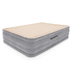 Bestway Luxury Queen Foam Top Air Bed Inflatable Mattress Camping Built-in Pump