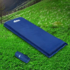 Weisshorn Self Inflating Mattress 10CM Thick Single Camping Sleeping Mat Air Bed Pad Navy