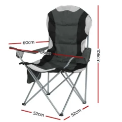 Weisshorn 2X Folding Camping Chairs Arm Chair Portable Outdoor Beach Fishing BBQ -AU Camping Equipment Sales Q028bHc6Npv0jGwiBH Bm c k