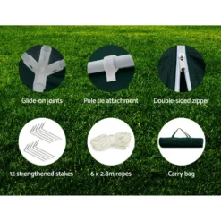 Instahut Gazebo 3x6 Outdoor Marquee Gazebos Wedding Camping Tent 4 Panel -AU Camping Equipment Sales QoGQoFl3X yfyAnLb3oTB wWk