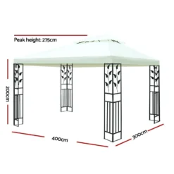 Instahut Gazebo 4x3m Marquee Wedding Tent Gazebos White -AU Camping Equipment Sales R RQvFCVbHws2eoMmA2NMBjI