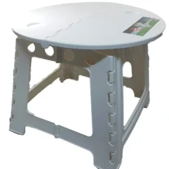 On The Road Rv Large Plastic White Folding Table