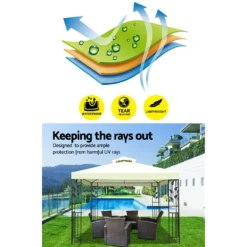 Instahut Gazebo 3x3m Marquee Outdoor Wedding Gazebos White 15 Instahut Gazebo 3x3m Marquee Outdoor Wedding Gazebos White -AU Camping Equipment Sales S6KqTsqThKY62z0fMiGVnN320