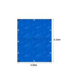 Manan Heavy Duty Tarp Tarpaulin 200GSM Camping Tent Cover Waterproof 4.9mx6.1m -AU Camping Equipment Sales UGUyMNb7I8cPDUdIILdj1j2yY