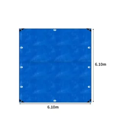 Manan Heavy Duty Tarp Tarpaulin 200GSM Camping Tent Cover Waterproof 6.1x6.1m 12 Manan Heavy Duty Tarp Tarpaulin 200GSM Camping Tent Cover Waterproof 6.1x6.1m -AU Camping Equipment Sales UWI4lMhjHuRUFqAVid2DDMxs4