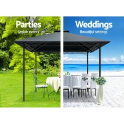 Instahut Gazebo 3x3 Marquee Outdoor Gazebos Tent Iron Art -AU Camping Equipment Sales UhycbkQrEyGDfKRDmiUlOEo1Y