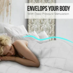 Laura Hill Weighted Blanket Heavy Quilt Doona 7Kg - White -AU Camping Equipment Sales Ut5VzJEcGy8bLu9t0aVRdh Mg