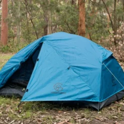 Tasman 2-Person Tent Camping Hiking Festival Pop Up Sleeping - Blue