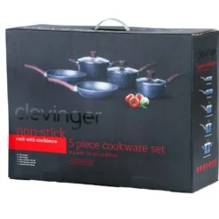 Clevinger 5 Piece Non-Stick Cookware Set -AU Camping Equipment Sales VmgaqCATGDd4z3fdORJoKXVAE