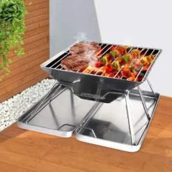 Traderight Group Charcoal BBQ Grill Foldable Barbecue Portable Outdoor Steel Roast Camping Smoker -AU Camping Equipment Sales Wroofi kzaE4mpHQkM7E 5WAk