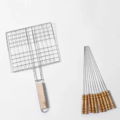 Moyasu Charcoal BBQ Grill Portable Smoker Barbecue Outdoor Foldable Camping Set -AU Camping Equipment Sales XAAIkQwA lpCECPhzSv6tFcI8