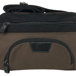 FIB Byron East West Sling Shoulder Bag Travel Adjustable Strap - Brown