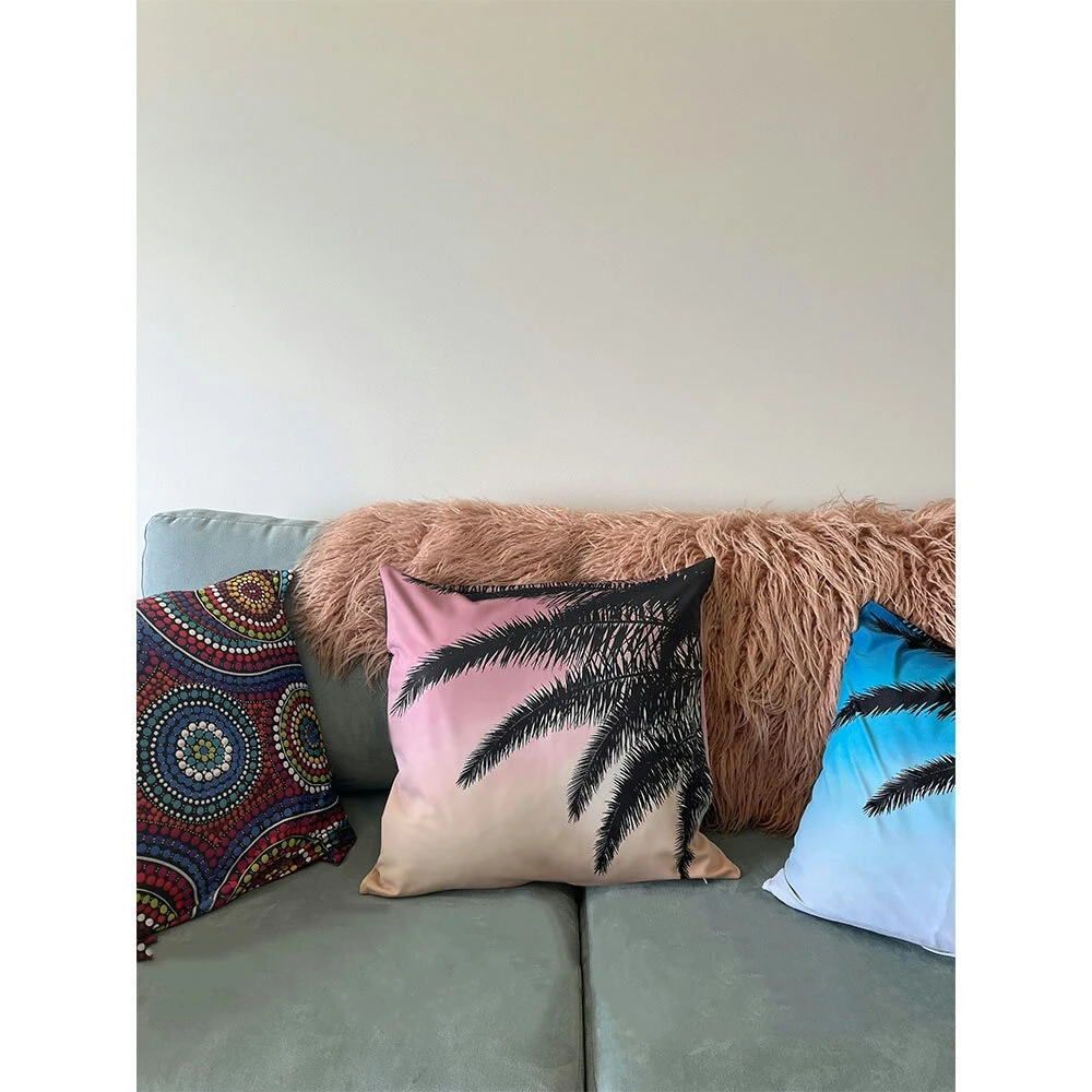 Palms At Dusk Cushion Cover 5 Palms At Dusk Cushion Cover - Image 3