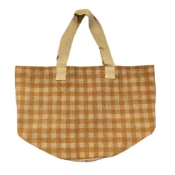 Gingham Bag, Ochre