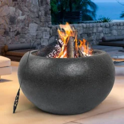 Grillz Portable Fire Pit Bowl Outdoor Wood Burning Patio Oven Heater Fireplace -AU Camping Equipment Sales XzBIq46GJCKX croOjU325wqY