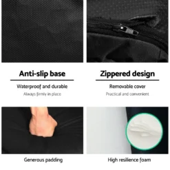 Portable Camping Beach Chair Folding Floor Recliner Outdoor Lounge Sofa Black 14 Portable Camping Beach Chair Folding Floor Recliner Outdoor Lounge Sofa Black -AU Camping Equipment Sales Y2wgCdUHlfNIjiR4ed6AN84OU