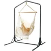 Gardeon Hammock Chair With Stand Outdoor Swing Hanging Bed Tassel Cream -AU Camping Equipment Sales YxVr7lnfmpddTtN7W8RSY gHo