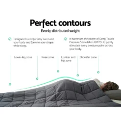 Kids 2.3KG Weighted Blanket Heavy GravityMicrofibre Cover Comfort Better Sleep Grey 12 Kids 2.3KG Weighted Blanket Heavy GravityMicrofibre Cover Comfort Better Sleep Grey -AU Camping Equipment Sales YzYNoa4bxzjuDBcYGv2ME1vHM