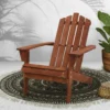 Gardeon Outdoor Chairs Sun Lounge Beach Adirondack Patio Garden - Brown